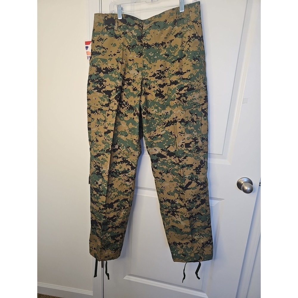 Propper Woodland Marpat Cargo Pants Mens 32 Tactical BDU Military Button Fly